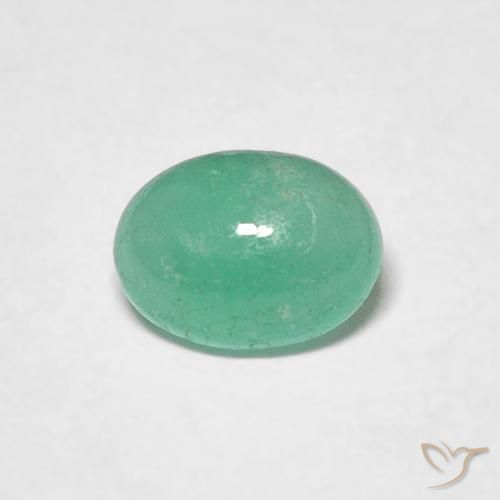 0.50ct Natural Verde médio Esmeralda, oval, Translúcido