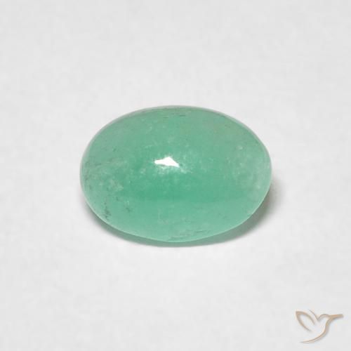 0.49ct Natural Verde médio Esmeralda, oval, Translúcido