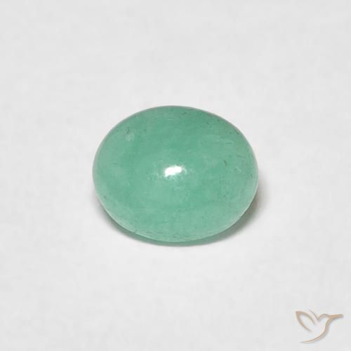 0.41ct Natural Samambaia verde Esmeralda, oval, Translúcido