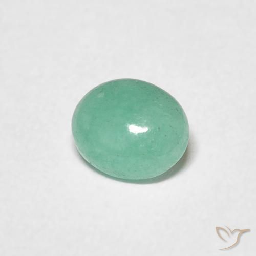 Esmeralda Samambaia verde Natural 0.41ct, oval, Translúcido