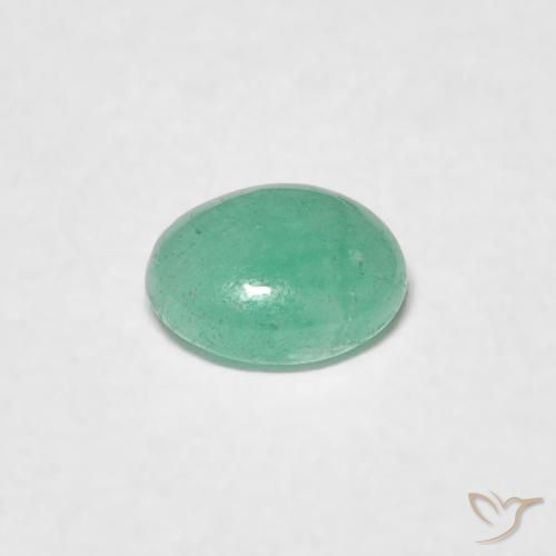 Esmeralda Samambaia verde Natural 0.41ct, oval, Translúcido