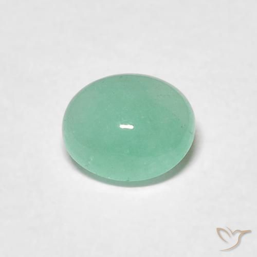 0.54ct Natural Verde médio Esmeralda, oval, Translúcido