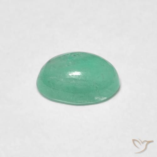 Esmeralda Samambaia verde Natural 0.48ct, oval, Translúcido