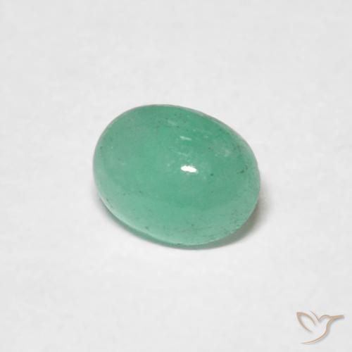 Esmeralda Samambaia verde Natural 0.50ct, oval, Translúcido