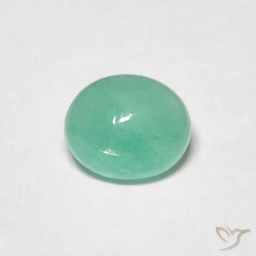0.56ct Natural Samambaia verde Esmeralda, oval, Translúcido