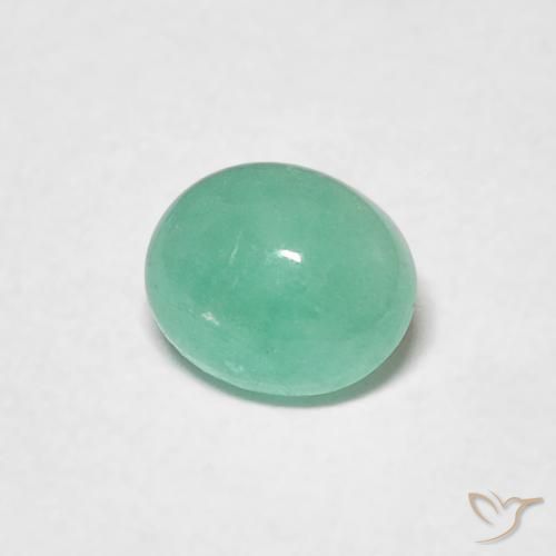 Esmeralda Samambaia verde Natural 0.56ct, oval, Translúcido