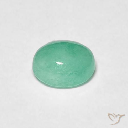 Esmeralda Samambaia verde Natural 0.56ct, oval, Translúcido