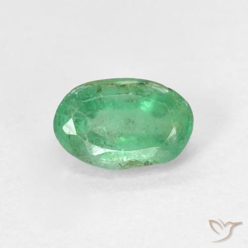 0.55ct Natural Azul verde Esmeralda, oval, SI