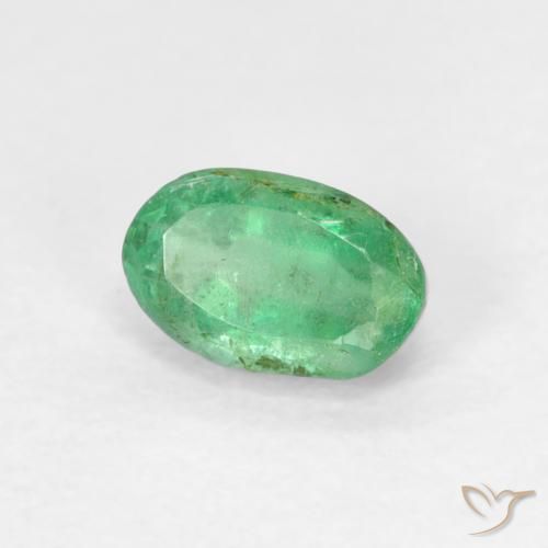 Esmeralda Azul verde Natural 0.55ct, oval, SI