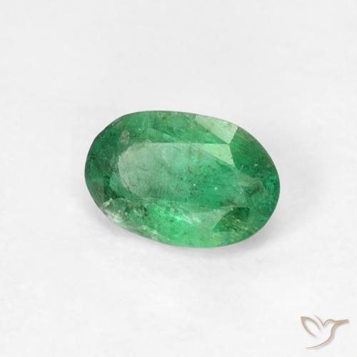 Esmeralda Verde médio Natural 0.46ct, oval, SI