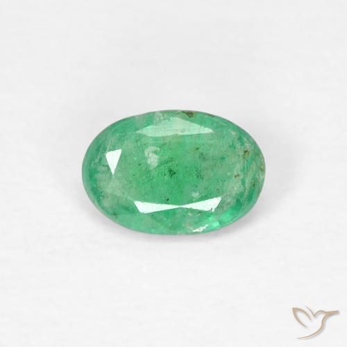 0.33ct Natural Verde claro Esmeralda, oval, SI