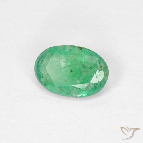 Esmeralda Verde claro Natural 0.33ct, oval, SI