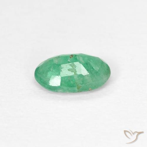 Esmeralda Verde claro Natural 0.33ct, oval, SI