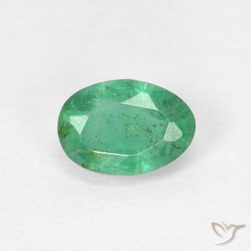 0.53ct Natural Azul verde Esmeralda, oval, SI
