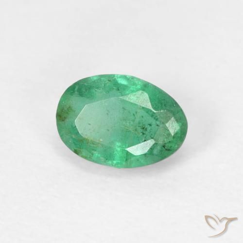 Esmeralda Azul verde Natural 0.53ct, oval, SI