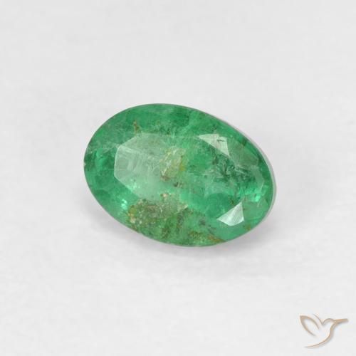 Esmeralda trevo verde Natural 0.57ct, oval, SI