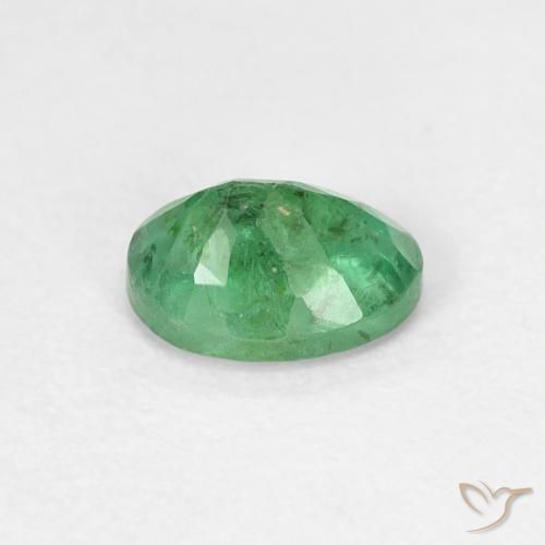 Esmeralda trevo verde Natural 0.57ct, oval, SI