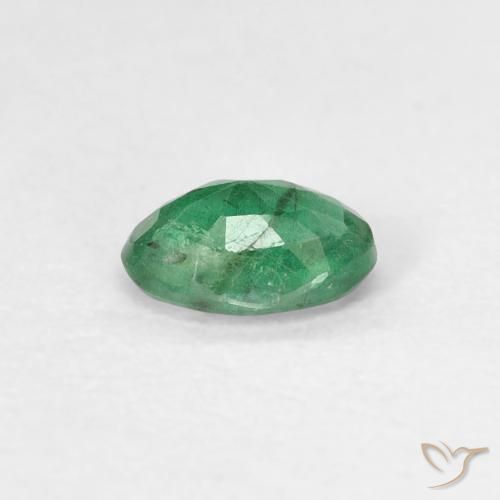 Esmeralda Verde claro médio Natural 0.43ct, oval, SI