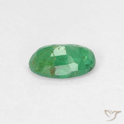 Esmeralda Verde claro médio Natural 0.45ct, oval, SI