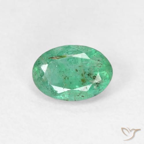 0.47ct Natural Verde médio Esmeralda, oval, SI