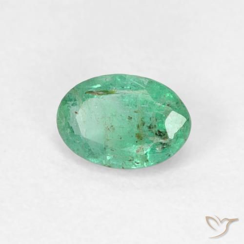 Esmeralda Verde médio Natural 0.47ct, oval, SI