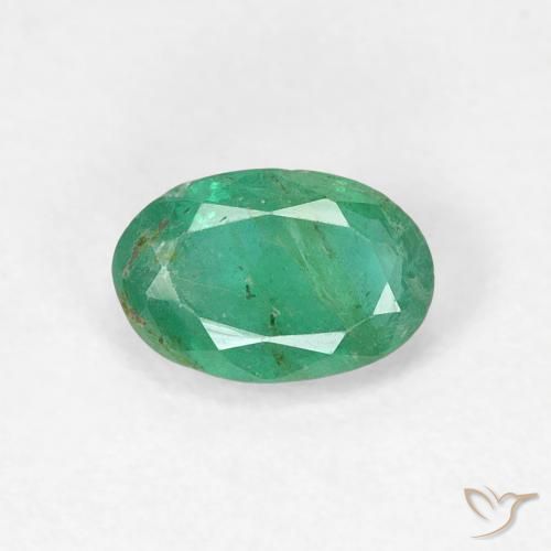 0.48ct Natural verde pistache Esmeralda, oval, SI