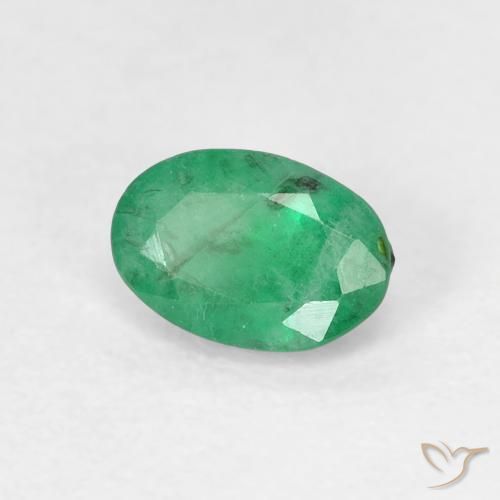 Esmeralda Luz verde Natural 0.49ct, oval, SI