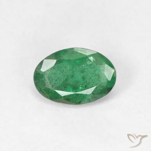 0.36ct Natural Verde médio Esmeralda, oval, SI
