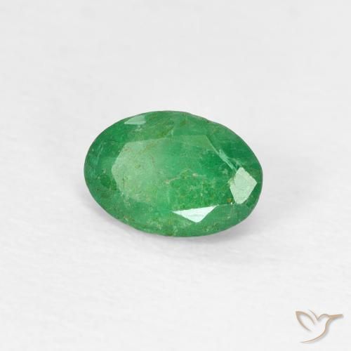 Esmeralda Verde médio Natural 0.46ct, oval, SI