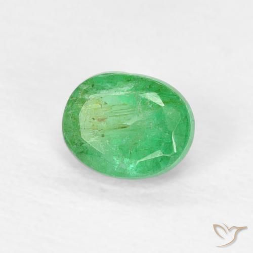 Esmeralda Verde médio Natural 0.42ct, oval, VS-SI