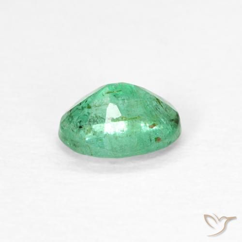 Esmeralda verde natural 0,34ct, corte oval, VS-SI