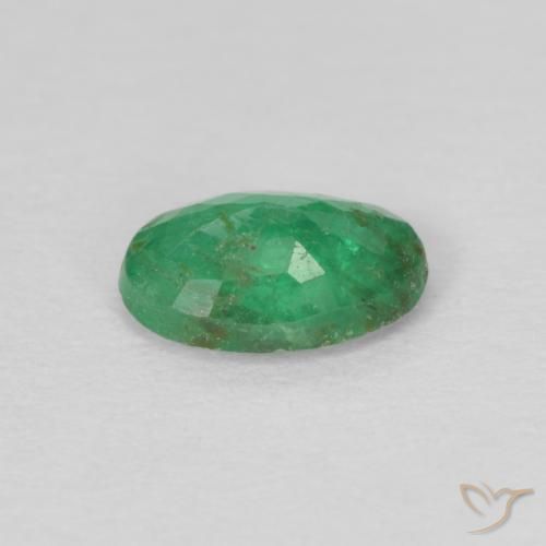 Esmeralda trevo verde Natural 0.40ct, oval, VS-SI