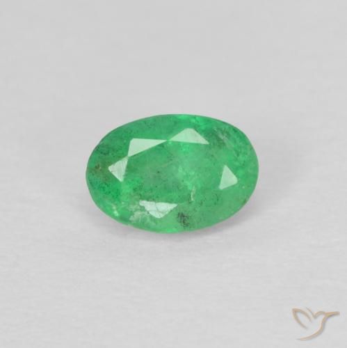 0.23ct Natural trevo verde Esmeralda, oval, VS-SI