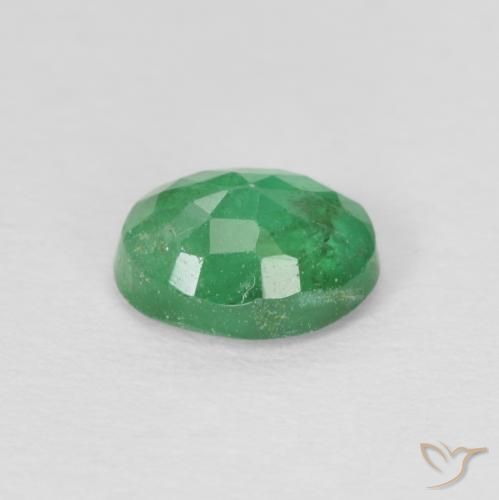 Esmeralda trevo verde Natural 0.71ct, oval, SI