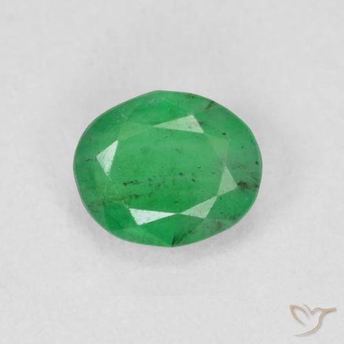 0.61ct Natural trevo verde Esmeralda, oval, SI