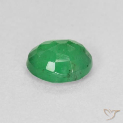 Esmeralda trevo verde Natural 0.61ct, oval, SI