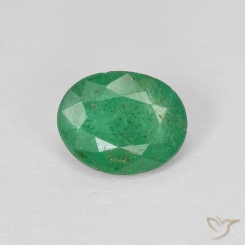 0.60ct Natural verde quente Esmeralda, oval, SI