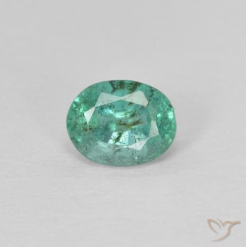 0.47ct Natural Verde médio Esmeralda, oval, SI