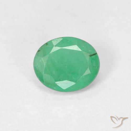 0.32ct Natural Verde médio Esmeralda, oval, VS