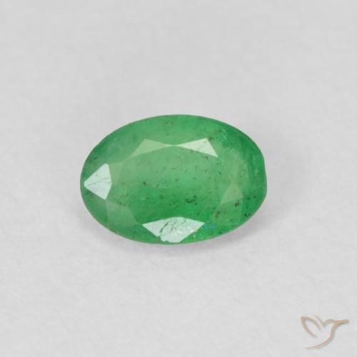 0.34ct Natural Verde médio Esmeralda, oval, SI