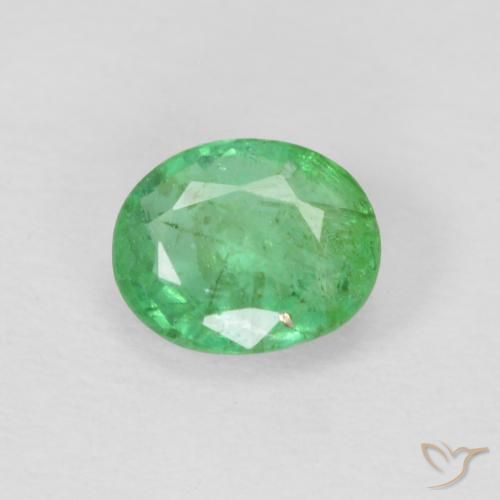 0.40ct Natural Verde amarelado Esmeralda, oval, VS-SI