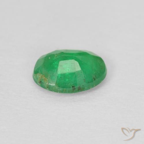 Esmeralda trevo verde Natural 0.29ct, oval, VS-SI
