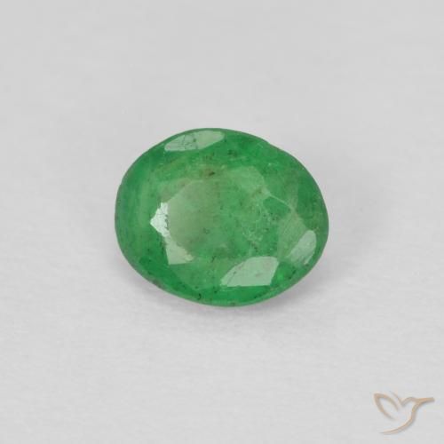 Esmeralda Verde amarelado Natural 0.28ct, oval, VS-SI