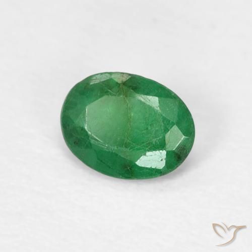 Esmeralda Verde médio Natural 0.31ct, oval, SI