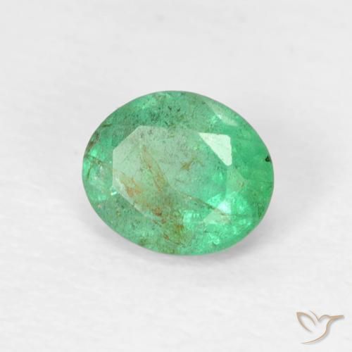Esmeralda Azul verde Natural 0.39ct, oval, SI