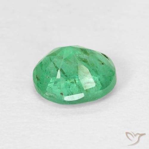 Esmeralda Verde Trevo Claro Natural 0.47ct, oval, SI