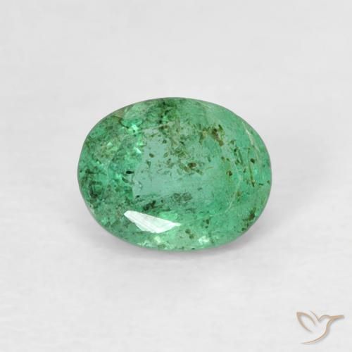 0.38ct Natural verde pistache Esmeralda, oval, SI