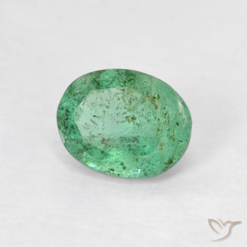 Esmeralda verde pistache Natural 0.38ct, oval, SI