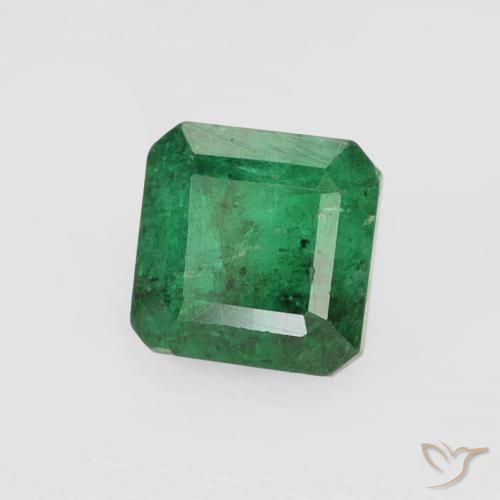 Esmeralda verde natural 0,47ct, corte esmeralda, SI-I1