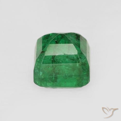 Esmeralda verde natural 0,47ct, corte esmeralda, SI-I1